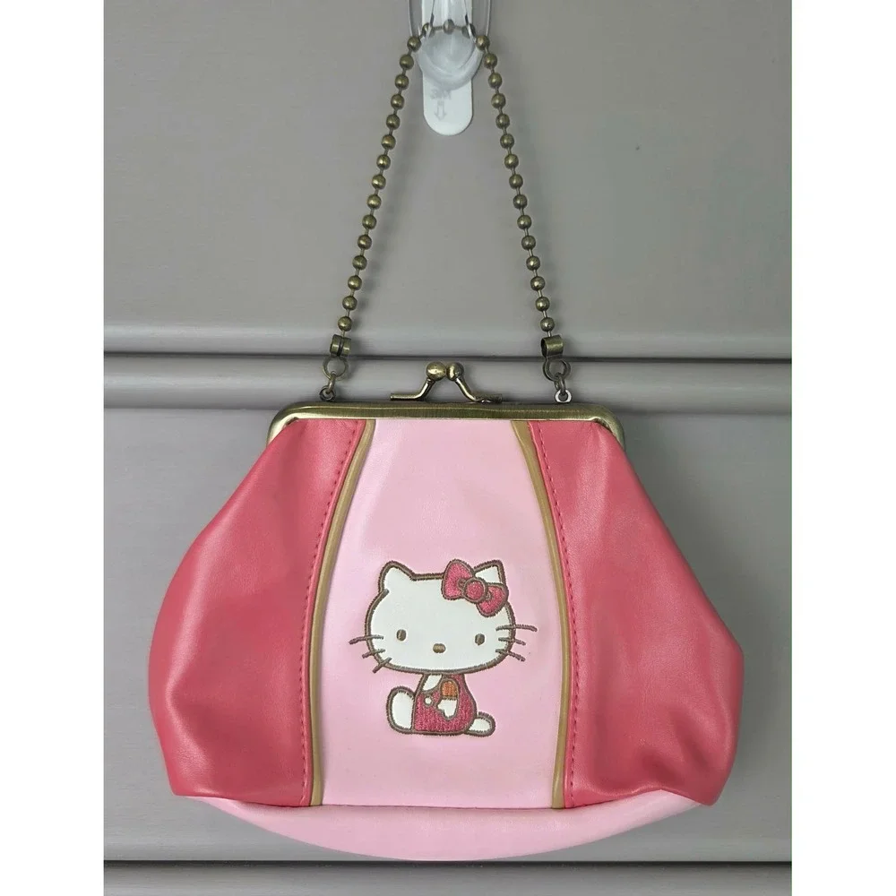 Vivitix Sanrio 2003 Hello Kitty Pink Little Girl's Chain Purse Y2K